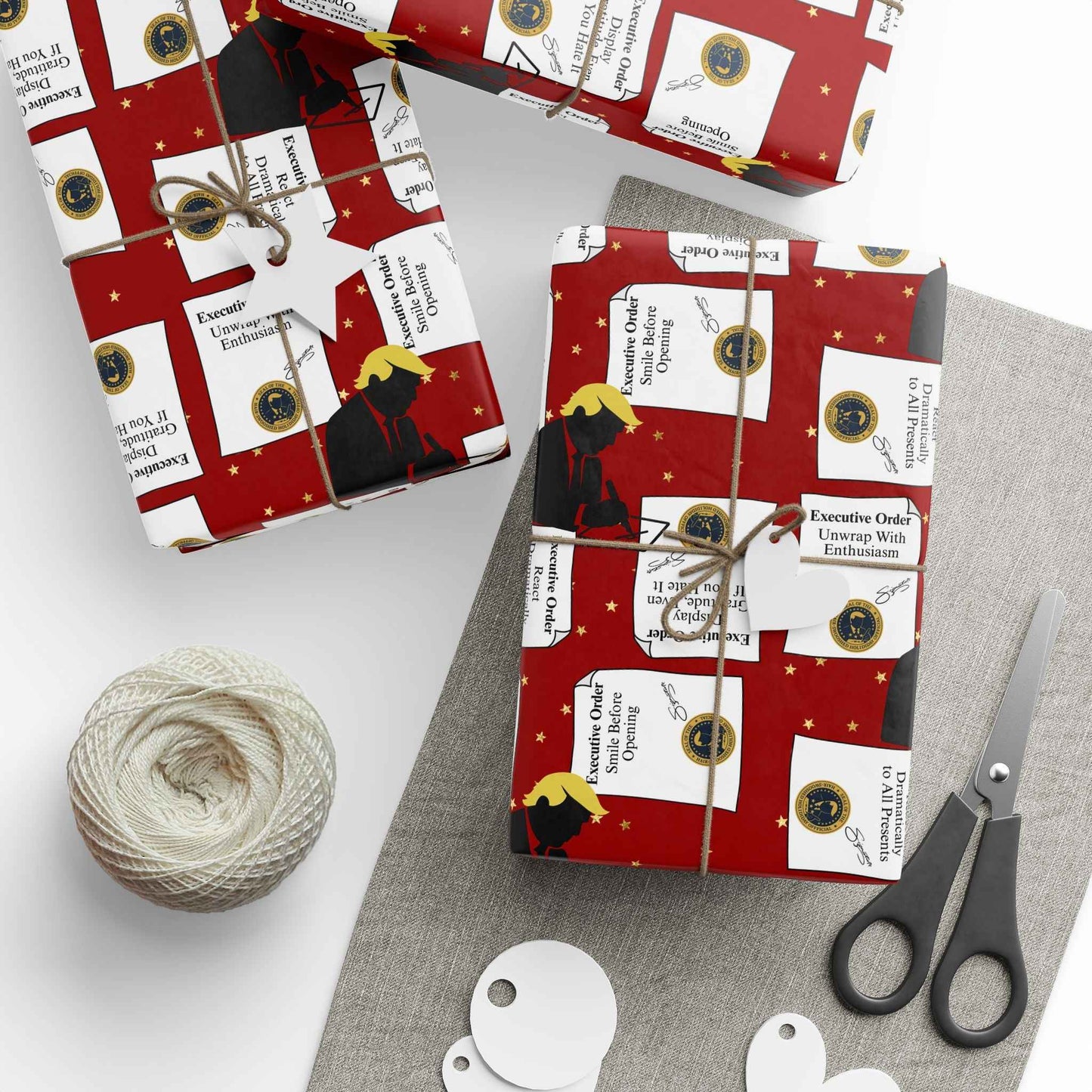Papier Cadeau Ordres Exécutifs – Édition Parodie Politique