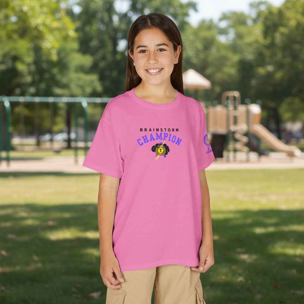 Brainstorm Champion Youth Tee – Neurostrong Kids Edition