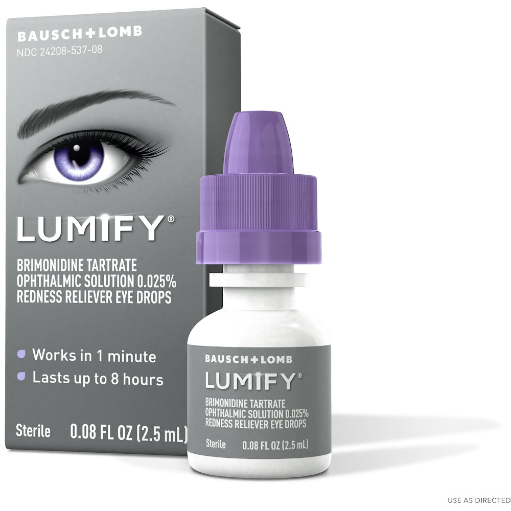 LUMIFY Redness Reliever Eye Drops – Bausch + Lomb, 0.08 fl oz