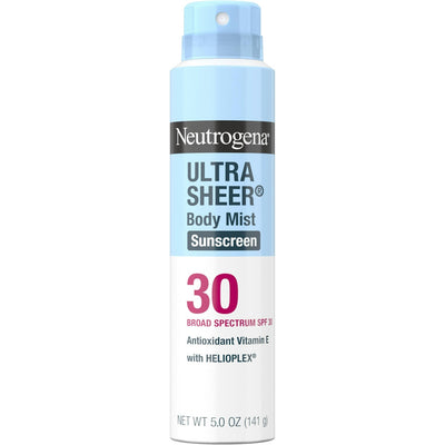 Neutrogena Ultra Sheer Body Mist Sunscreen Spray SPF 30 - 5 oz