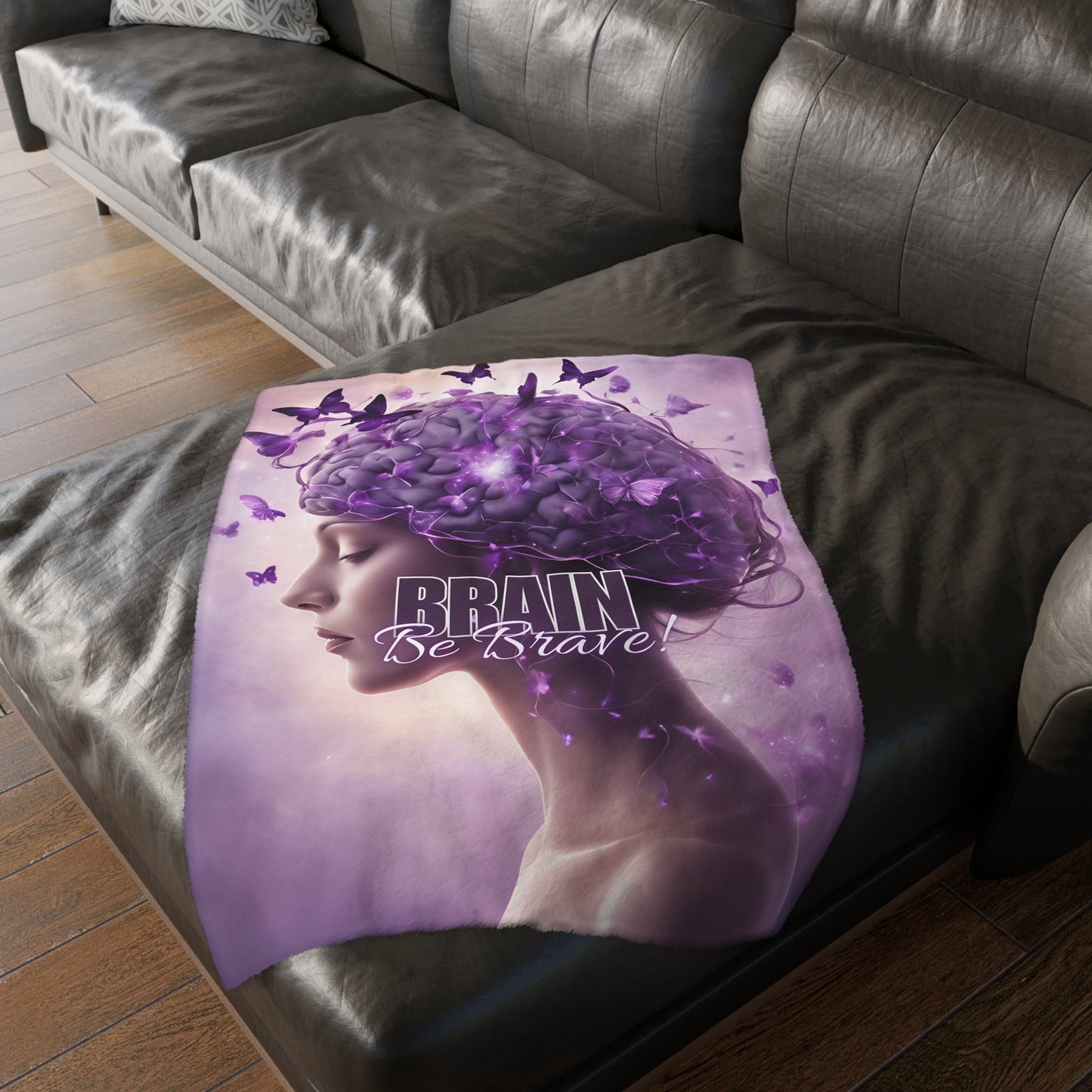 Manta de Microfibra Velveteen Brain Be Brave