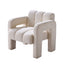 Chaise d'Accent en Boucle ÉléGante - Beige