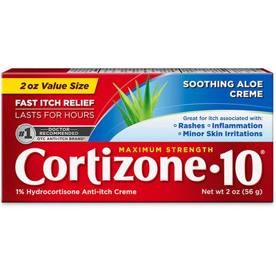 Cortizone 10 Soothing Aloe Anti-Itch Cream, 2 Oz