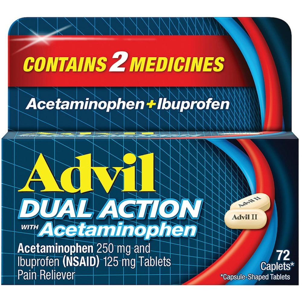 Advil Dual Action Alivio del Dolor Comprimidos Recubiertos