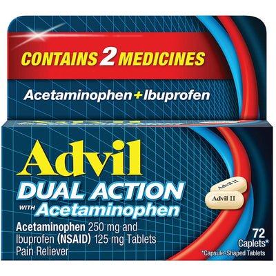 Advil Dual Action Pain Relief Coated Caplets