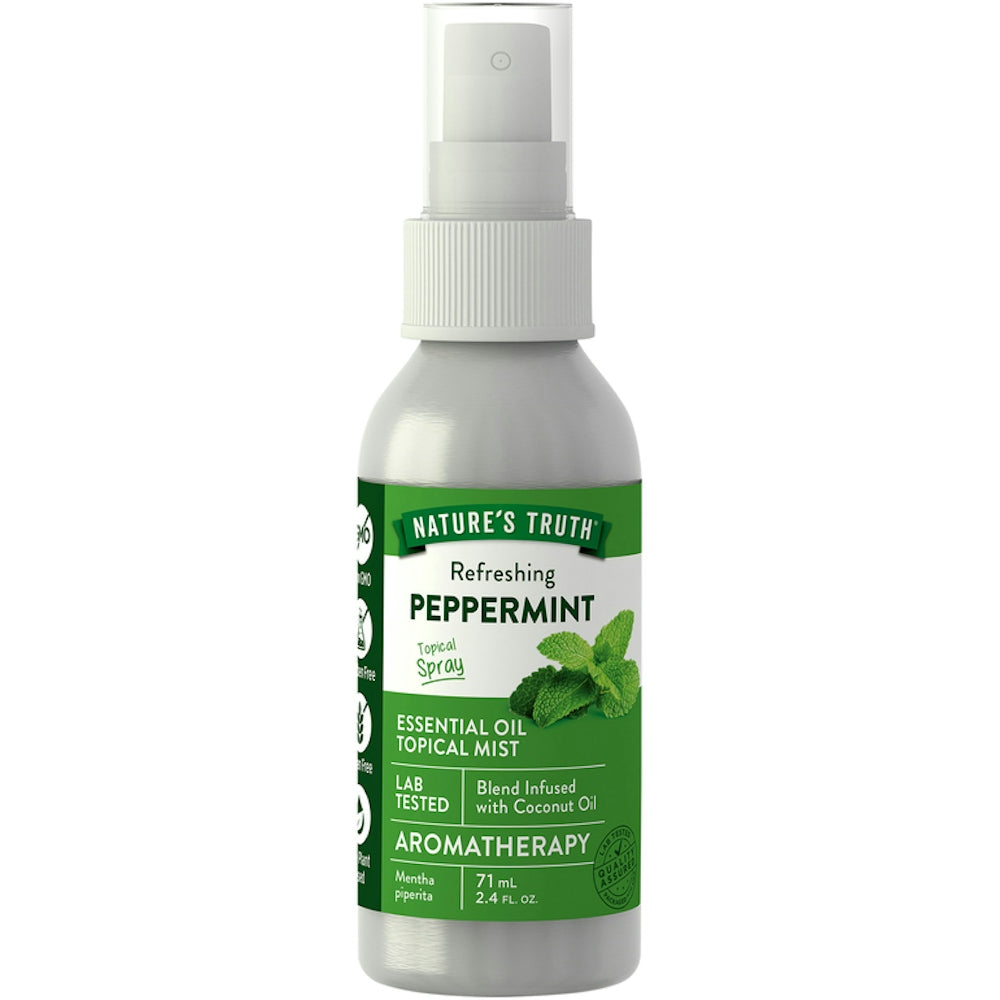Bruma Tópica de Aceite Esencial de Menta de Nature's Truth, 2.4 Fl Oz