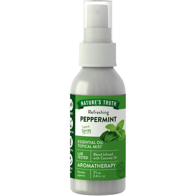 Nature's Truth Peppermint Essential Oil Topical Mist, 2.4 Fl Oz