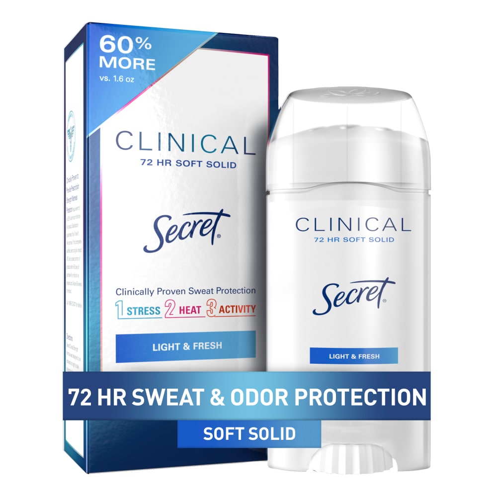 Déodorant et antitranspirant Secret Clinical Strength Light and Fresh 2,6 oz