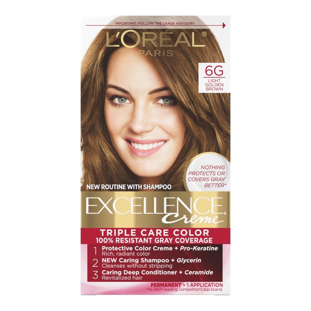 Excellence L'Oreal Paris Triple Protection Hair Color - 6G Brun Doré Clair