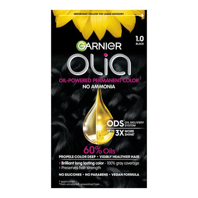 Olia Brilliant Color Black 1.0 Permanent Hair Color