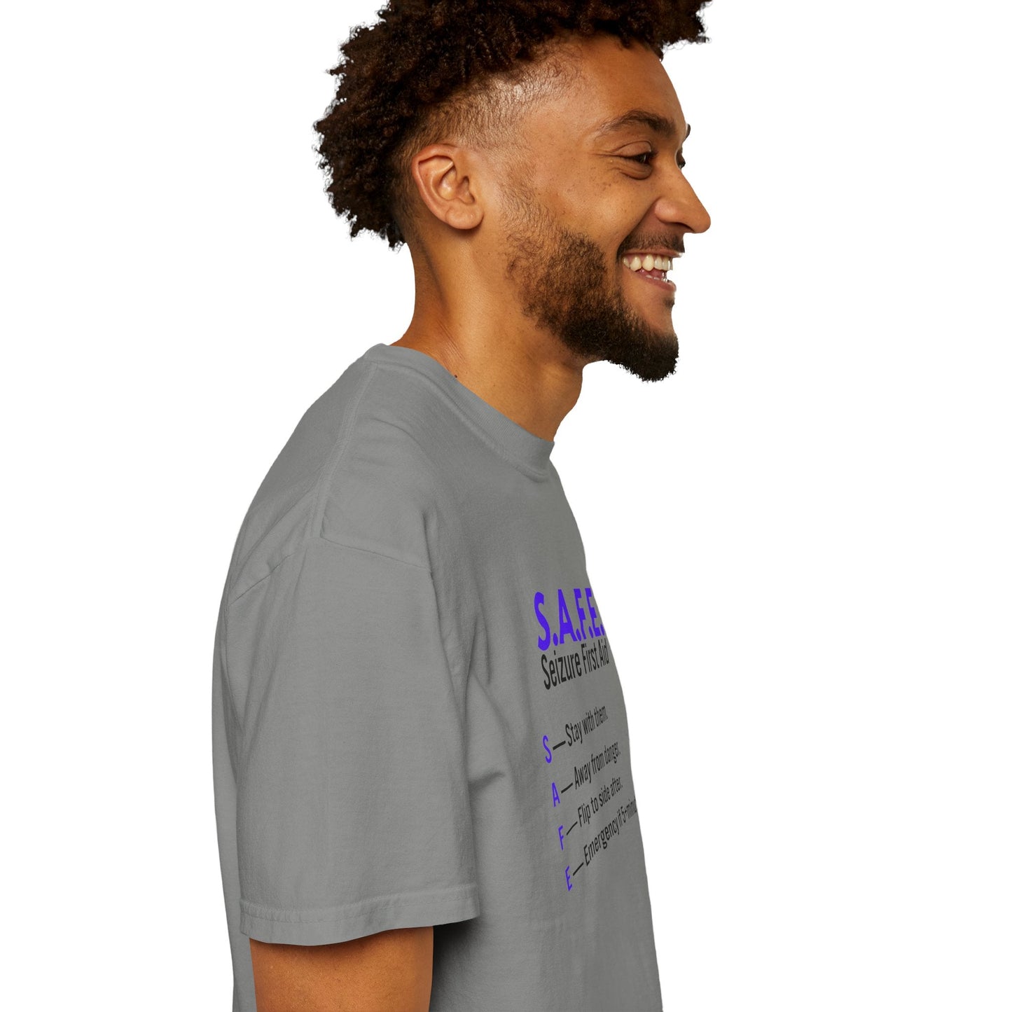 S.A.F.E. Seizure First Aid T-Shirt – Epilepsy Awareness Tee