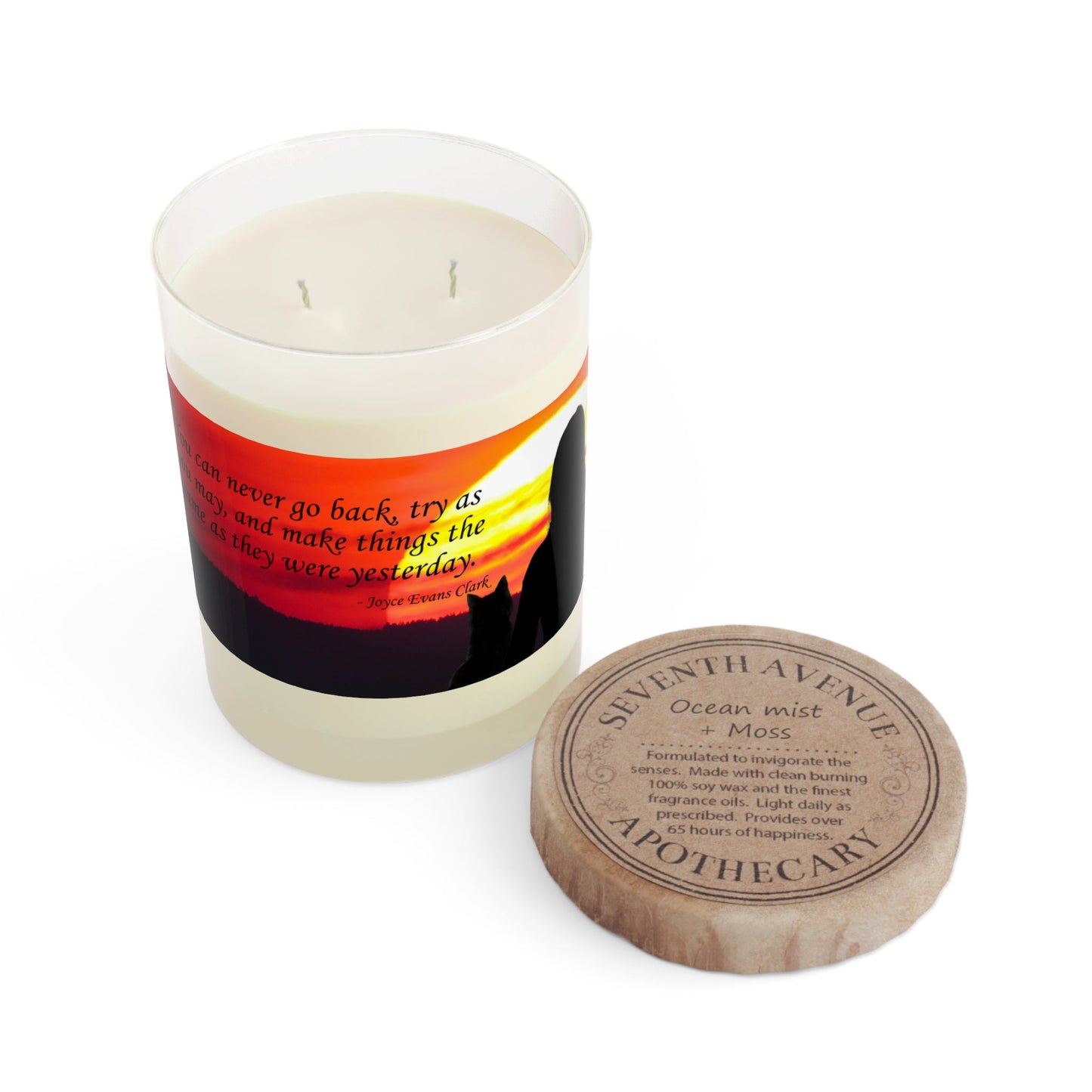 Indulge in Serenity Scented Candle - Elegant Glass, 11oz - Korvel