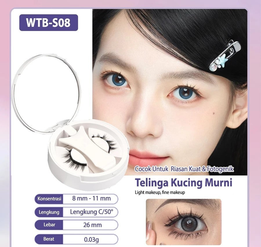 Natural Thick Portable Adhesive Free Magnetic Eyelashes