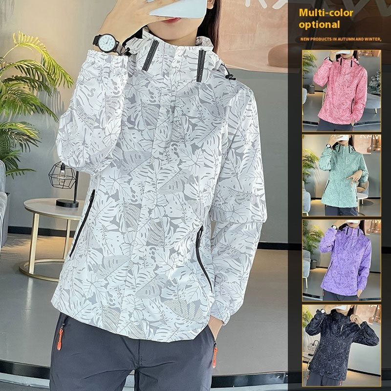 Chaqueta Shell Impermeable y a Prueba de Viento para Mujer