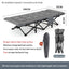Outdoor camping bed, foldable beach bed, single garden siesta bed, with storage bag, lightweight. - Korvel
