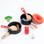 Children's wooden simulation home cooking pot set kitchen cooking with joy cooking utensils wooden toys - Korvel
