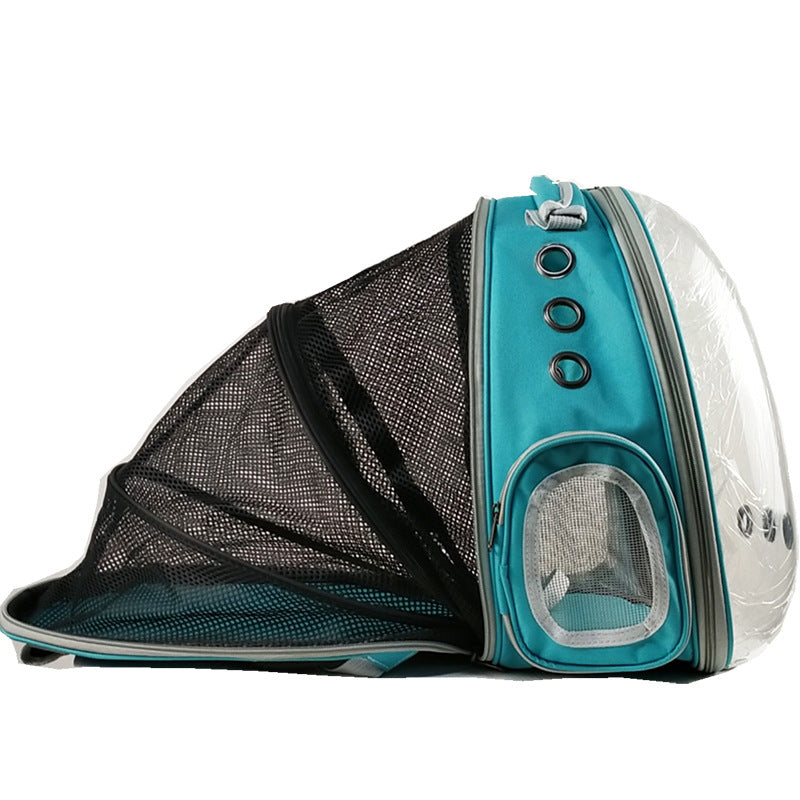 Cat Bag Panoramic Space Capsule Space Bag Pet Bag Portable Backpack Porous Breathable And Light Proof Expandable Cat Bag - Korvel