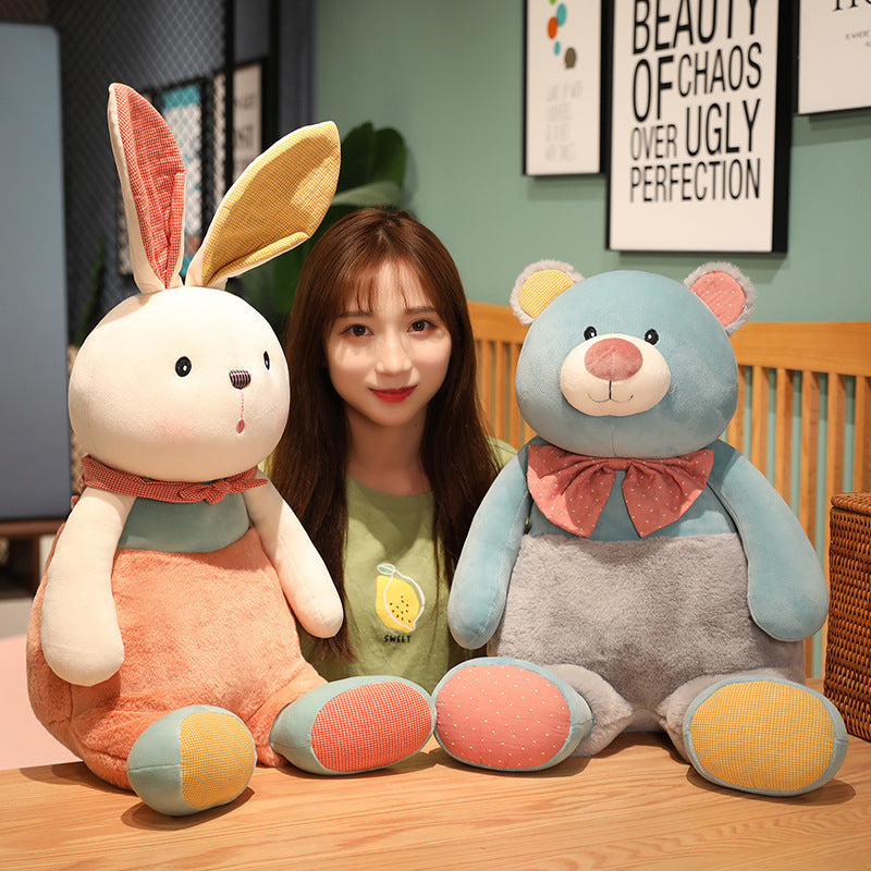 Cute Rabbit Sleeping Pillow Soothing Doll Cloth Doll - Korvel