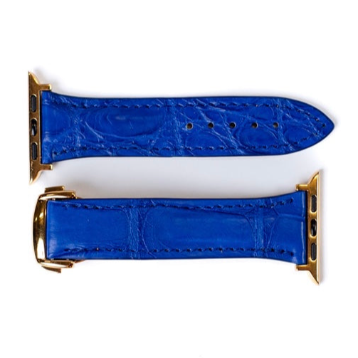 Correa para Apple Watch de Cocodrilo Cobalto