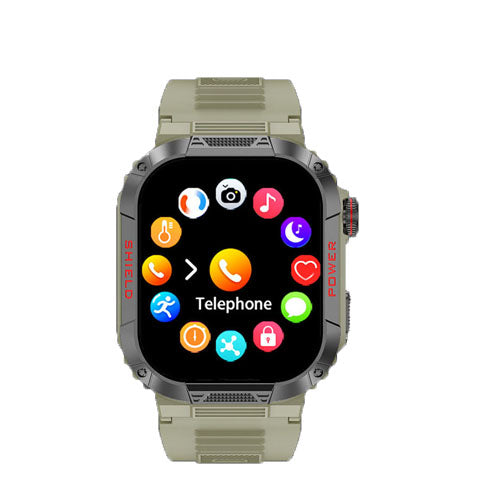 Three proof outdoor sports watch IP68 waterproof Bluetooth call health monitoring low-power TK25 smart watch - Korvel