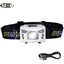 Linterna frontal recargable CREE 5W LED con sensor de movimiento