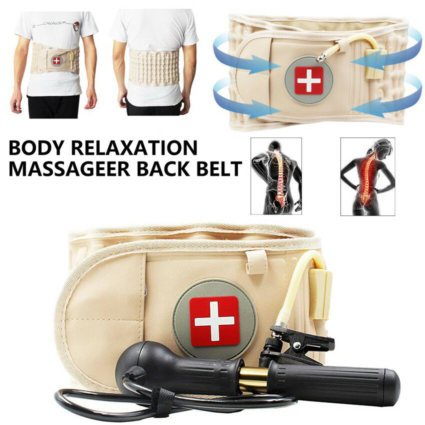 Lumbar Spinal-air Decompression Back Belt Air Traction Waist Protect Belt Pain Lower Lumbar Support Fit for 29 inches -49 inches - Korvel