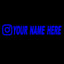 Custom username car stickers personalized Instagram motorcycle vinyl stickers - Korvel