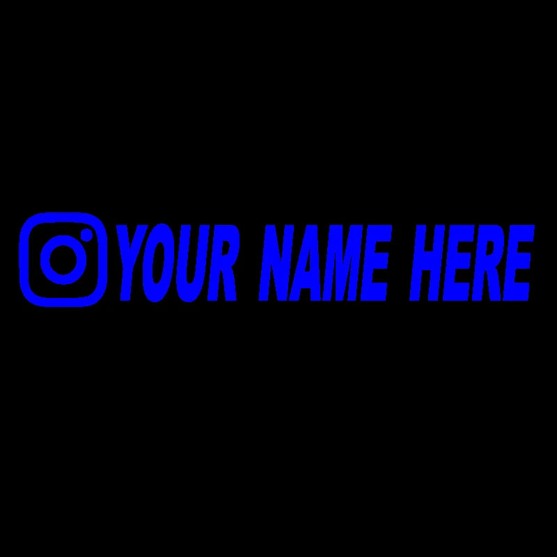 Custom username car stickers personalized Instagram motorcycle vinyl stickers - Korvel