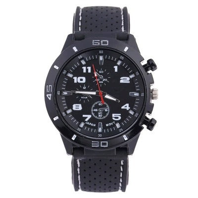 Rubber Fashion Sports Men's Watch Car Line Strap Silicone Student Watch - Korvel