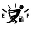 10CM*14CM Funny Car Stickers High Gas Consumption Decal Fuel Gage Empty Stickers Vinyl JDM Car Stickers Car Styling - Korvel