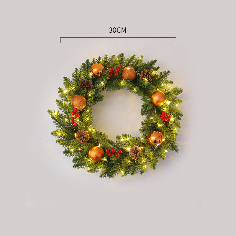 Corona de Navidad de Ratan Elegante - Disponibles en Múltiples Tamaños