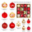Christmas decoration 6cm electroplated ball plastic ball special-shaped painted Christmas ball gift Christmas tree pendant - Korvel