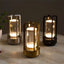 Gold black silver cross shaped desk lamp button touch US charging decorative desk lamp - Korvel