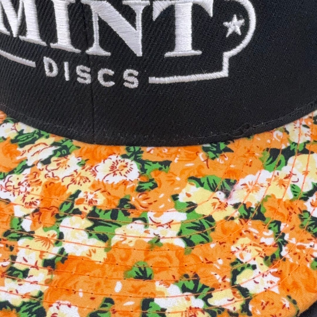 Mint Discs Flat Bill Snapback Hat - Fancy Print