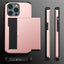 Applicable iphone 14 phone case Apple 13 slider insert card 2 in 1 anti-drop 12Pro wallet case XR - Korvel