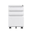 Premium Mobile Metal Filing Cabinet with Lock - 3 Drawers