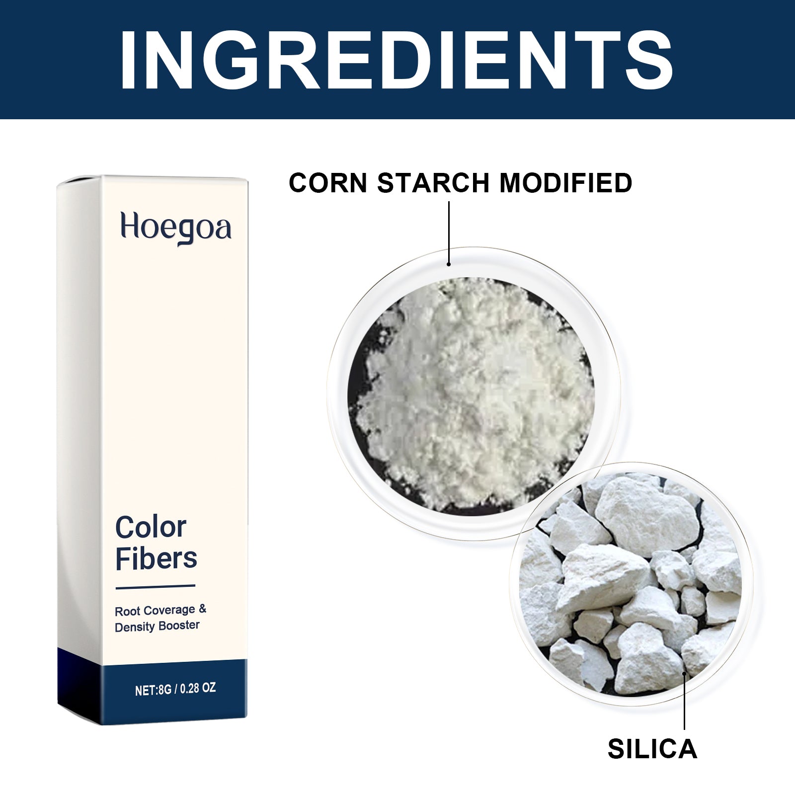 Color Fibers, Fill The Top Of Your Hairline With A Refreshing Fluffy Shade Powder - Korvel