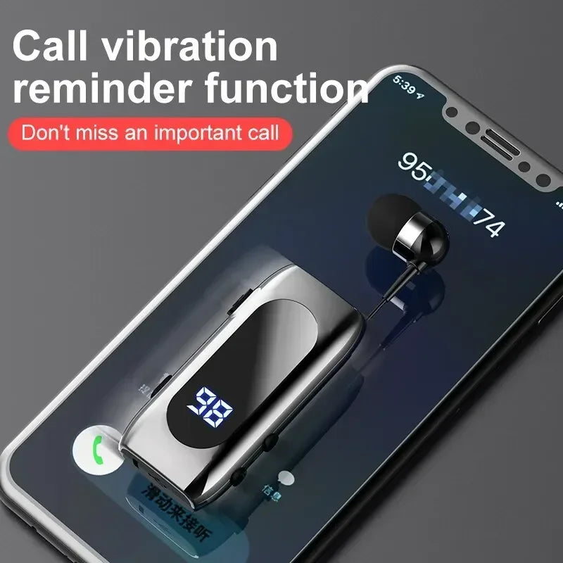 Smart Mini Bluetooth Earphones with Telescopic Cable
