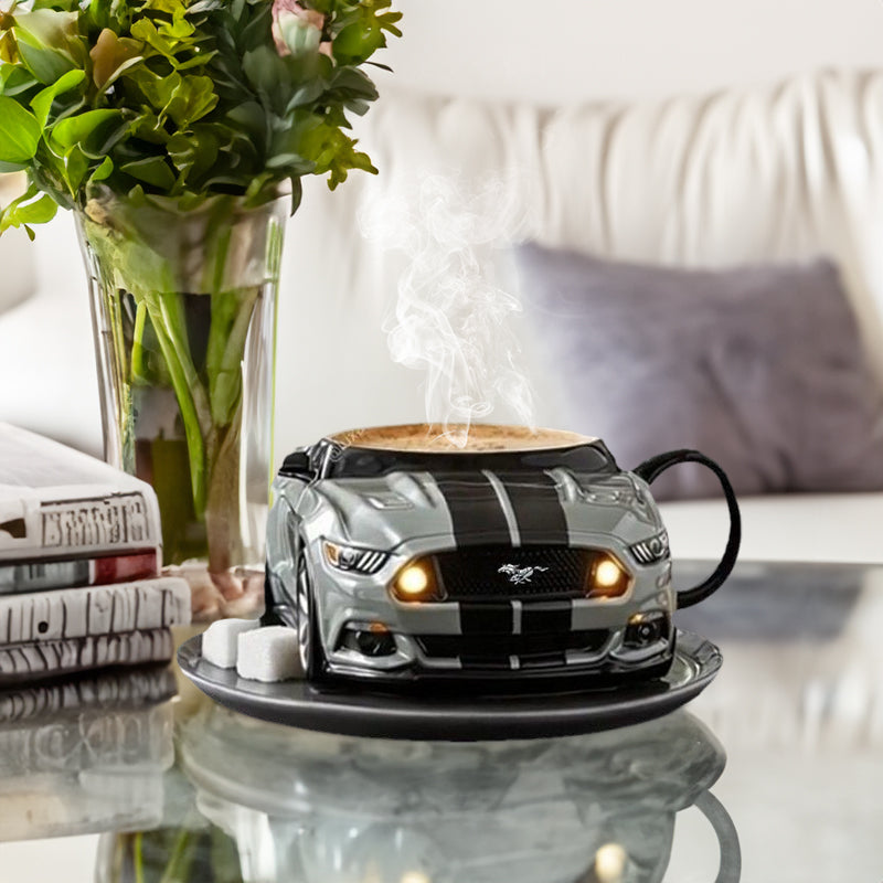 Car-Shaped Stainless Steel Coffee Mug - Handmade Novelty Cup