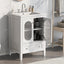 Meuble de salle de bain blanc de 24" avec lavabo et rangement