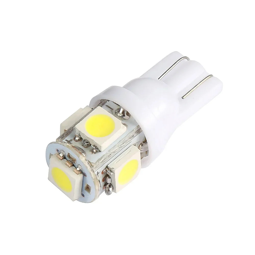 10PCS Super White T10 LED Car Bulbs - 12V