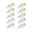 10PCS Super White T10 LED Car Bulbs - 12V