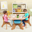 Gbruno Kids Activity Table & Chair Set with Storage - Coffee