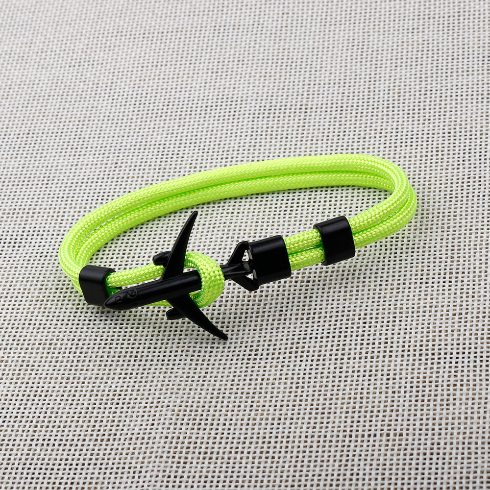 Pulsera de Ancla de Avión de Moda Moderna para Hombres y Mujeres
