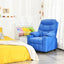 Sillón Reclinable para Niños con Portavasos y Reposapiés - Azul