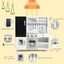 Wooden Pretend Play Kitchen Set with Realistic Sounds