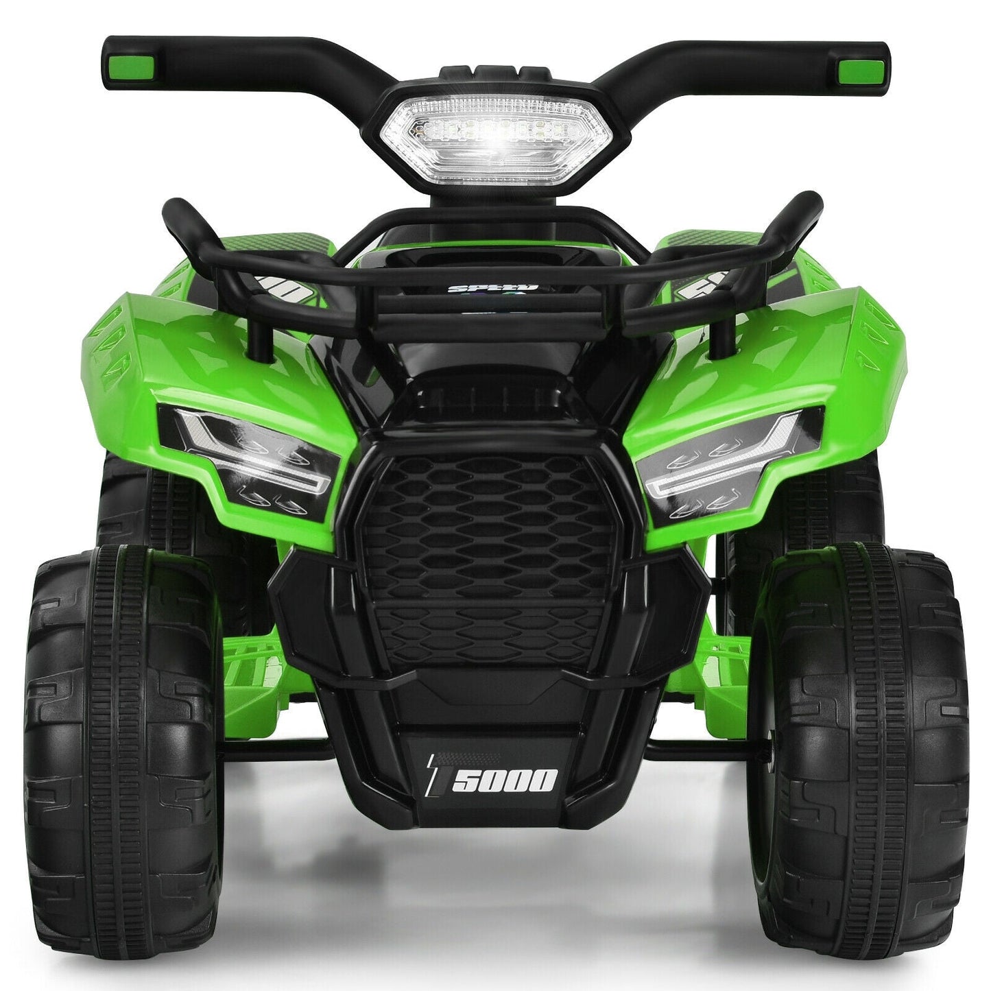 6V Kids ATV Quad Electric Ride On Car with LED Light - Green