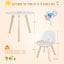 Ensemble de table d'activité moderne pour enfants et 2 chaises