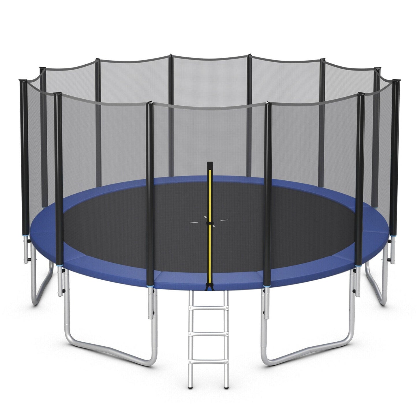 Premium Outdoor Trampoline with Safety Net and Ladder - 8 to 16 Feet