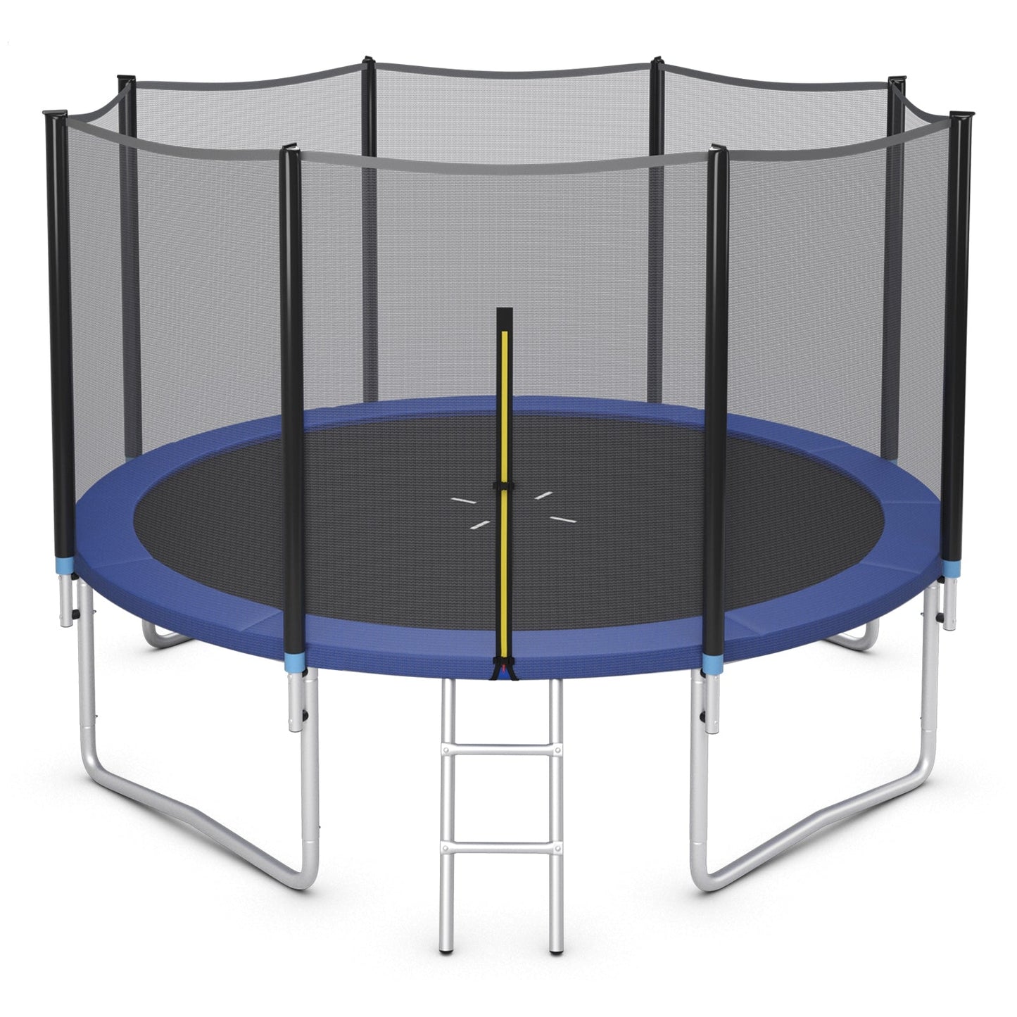 Trampoline de plein air premium avec filet de sécurité et échelle - 12 pi